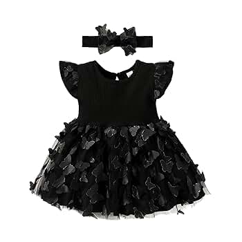 さ*う様 【新品未使用】Little Butterfly Sleeve Dres Rare Editions Little Girls Sheer-Puffed-Sleeve 3D Butterfly